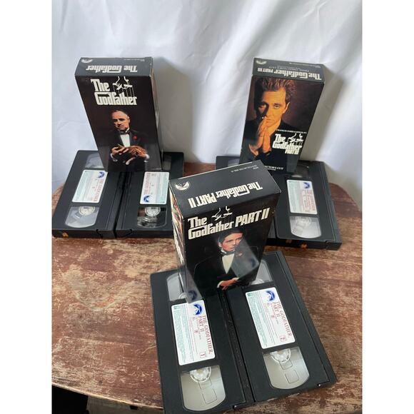 The Godfather Trilogy VHS Box Set Parts I II III Paramount - Picture 6 of 7